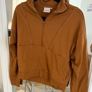 Richer Poorer Burnt Orange Half-Zip Pullover